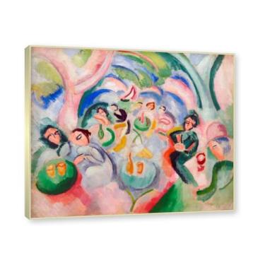 Imagem de Moldura de champanhe. Raoul Dufy Prints, (The Aperitif), pôster de viagem vintage, arte impressionista, imagem de arte de parede em tela para decoração de casa. 40 x 48 cm-15,7 x 18,9 pol