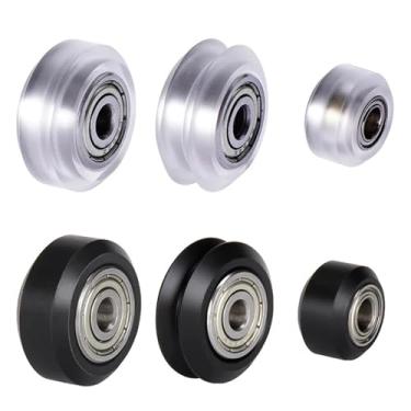 Imagem de Acessórios de impressora 3D polia rolamento tipo D polia POM roda passiva polia roda V máquina de gravação (roda pequena-01)