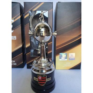 Imagem de Taça Troféu Oficial Licenciado Flamengo Conmebol Libertadores da América Milled - 15cm-Masculino