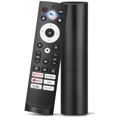 Imagem de Controle remoto de substituição de voz para Hisense Google Smart TV, para Hisense Google Smart TV 4K QLED UHD Mini-LED ULED Laser TriChroma TVs a laser