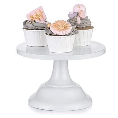 Imagem de Suporte de bolo, suporte de bolo de casamento, sobremesa, cupcake redondo, bandeja de ferro para chá da tarde para festa de aniversário, casamento, aniversário, cupcake