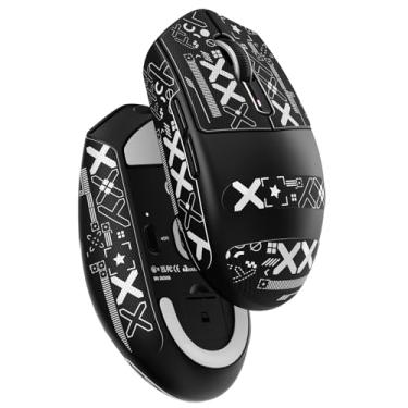 Imagem de MAMBASNAKE ATTACK SHARK G3 Mouse sem fio para jogos com modo triplo com fio/2,4 GHz/BT,59 g ultraleve,25.000 DPI,polling 1K,sensor PixArt PAW3311,bateria de 500 mAh,programável(preto+fita adesiva)