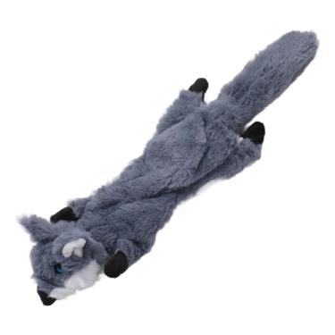 Imagem de Acouto Brinquedo de Mastigar de Pelúcia Macio para Cães e Gatos - Redutor de Ansiedade Interativo e Multifuncional, Proprietários de Animais de Estimação (Cinza)