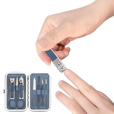 Imagem de Conjunto de manicure para cuidados pessoais, kit de cortador de unhas profissional para manicure e pedicure, acessórios masculinos, cuidados pessoais, cuidados pessoais, presente para homens marido