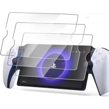 Imagem de 1 peça para Sony PlayStation Portal Gaming Handheld Machine Vidro Temperado 9H Premium Game Machine Película protetora de tela, borda reta