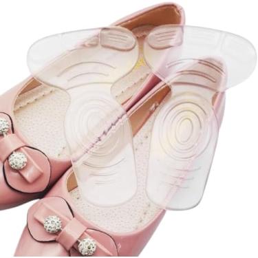 Imagem de Protetor de Calcanhar de Silicone Transparente – 1 Par, Ajuste para Sapatos Grandes, Conforto e Proteção Antiderrapante