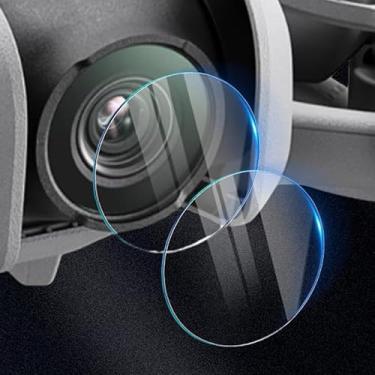 Imagem de 2 peças de protetores de câmera de vidro temperado transparente HD para DJI Neo Drone Kits de acessórios de tela antiarranhões Película protetora de tela