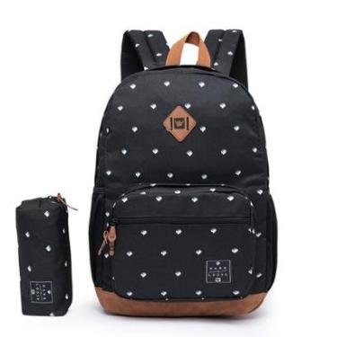 Imagem de Mochila Hang Loose Estojo Escolar Kit Universitário Resistente 20 Litros-Unissex