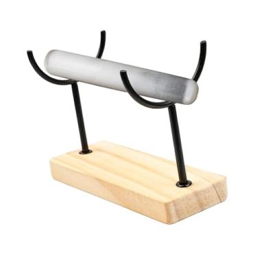 Imagem de oshhni Selenita Pulseira Organizador Relógios Pulseiras Scrunchies Jóias Rack Expositor Suporte para Mesa Cômoda Casa Galerias, Preto Altura 10cm