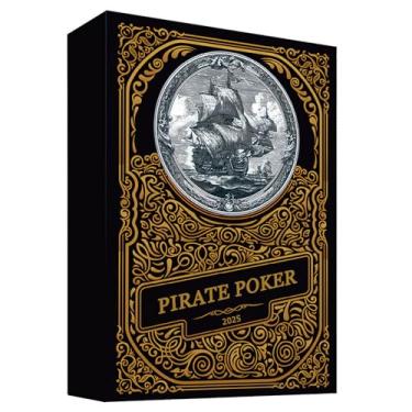Imagem de strublfe Playing Cards, Retro Style Poker Cards, Pirate Series Poker, 54 Unique Illustrations Playing Card, Double-Sided Anti Slip Pattern Design, Suitable for Collection and Gift.