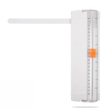 Imagem de Cortador de papel A5, cortador de papel pequeno reto com régua lateral para scrapbooking, artesanato, cupom, etiqueta