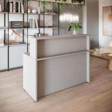 Imagem de Balcão Atendimento Recepção 135 cm Alto Escritório F5 Office - F5 Offi