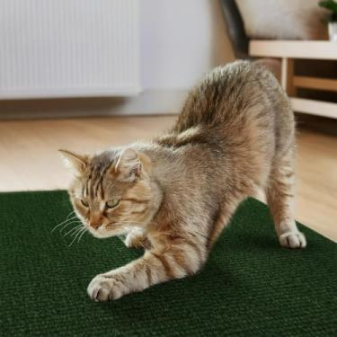 Imagem de Arranhador para gatos — Adesivo, almofada protetora para sofás e camas(VERDE,50X50cm)