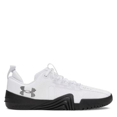 Imagem de Under Armour Tênis masculino Tribase Reign 6, Branco/Preto/Preto, 44