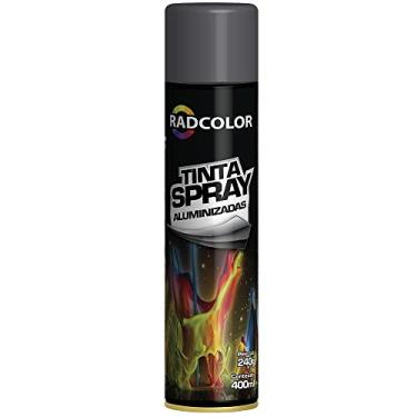 Imagem de Tinta spray grafite metalico 400ml radnaq grafite metalico
