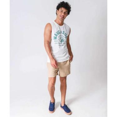 Imagem de Bermuda Masculina Surf Lisa MR Bege-28002, Bege, GG