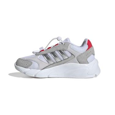 Imagem de adidas Tênis esportivo infantil unissex Crazychaos 2000, Cinza/prata metálico/rubi puro, 11 Little Kid