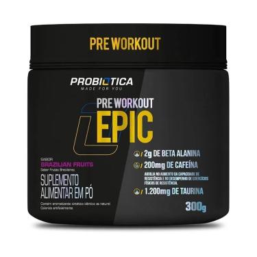 Imagem de Pré Treino Epic Pote 300g Sabor: Brazilian Fruits-Unissex