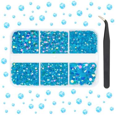 Imagem de Strass de resina para artesanato deslumbrante, 2 mm, 3 mm, 4 mm, 5 mm, 6 mm, pedras lisas, pedras, diamantes, cristais, pingentes para unhas, canecas de maquiagem, copos, garrafas, artesanato, roupas