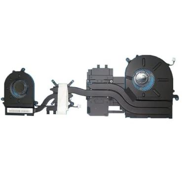 Imagem de Ventoinha e dissipador de calor para CPU/GPU de laptop para MSI Prestige 15 14 14A10SC-219C P14 P15 A10SC BS5005HS-U3J BS5005HS-U3I E32-2500510-HH7 16S3-GPU 16S1-CPU DC5V 0.5A 4 pinos