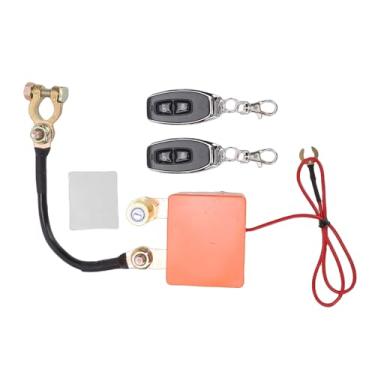 Imagem de Fockety Interruptor de Desconexão de Bateria Remota 12V 24V 240A, Interruptor de Desligamento Antirroubo para Carro Com Display de Tensão LED Evita o Dreno de Bateria, para Caminhão