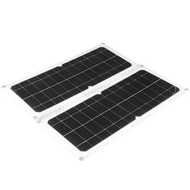 Imagem de aqxreight Painel Solar Portátil de 20 W 12 V Placa de Carregador Monocristal Dobrável para Acampamento de Viagens Ao Ar Livre Isso é Longo para a Eficiência de Conversão do Painel de Lata Ao Ar