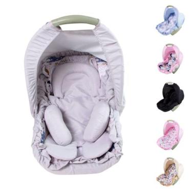 Imagem de Capa Para Bebê Conforto com Apoio Redutor e Capota Menina Menino 03 Pe