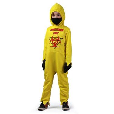 Imagem de Fantasia De Halloween Infectado Infantil Macacão Com Capuz - Diversos,