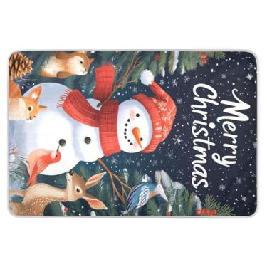 Imagem de Protetor de colchão infantil de rena de Natal, lavável, impermeável, 86 cm x 132 cm, protetor de colchão para períodos menstruais