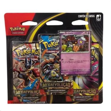 Imagem de Pokémon Tcg Megaevolução Kit 3 Pacotes Booster - 19 Cartas - Megaevolu