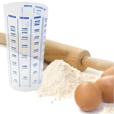 Imagem de Copo Dosador Graduado 500ml para Cozinha – Medidor de Ingredientes Prático e Preciso para Receitas
