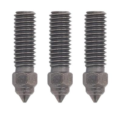 Imagem de Cryfokt Kit de Bicos de Aço Endurecido de Alta Precisão 3PCS Bico Extrusor de Impressora para Sovol Sv06 Plus, Filamento de 1,75 Mm, Parede Interna Brilhante, Rosca M6, para Modelos Kobra (1,75/0,4mm)
