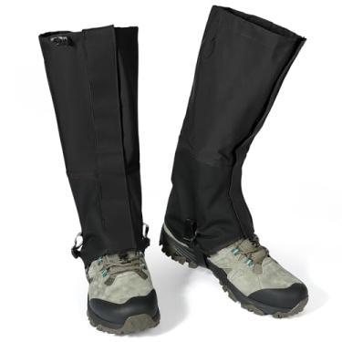 Imagem de VEILS Polainas de perna para botas de caminhada, polainas de neve impermeáveis para caça, trilha, esqui e trabalho ao ar livre, grandes polainas ajustáveis para sapatos com alça de TPU para pés para