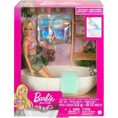 Imagem de Boneca Barbie Conjunto Banho De Espuma Mattel - HKT92