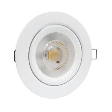 Imagem de Spot LED Embutir Redondo Bivolt 5W Branco Quente 3000k Iluminação Mode