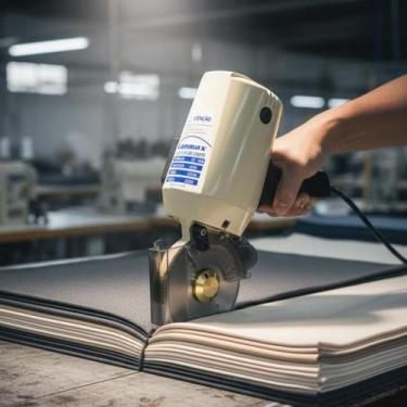 Imagem de Máquina de Corte de Tecidos Lanmax RC100 100mm Uso Profissional com 2 