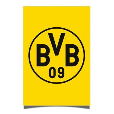 Imagem de Desert Cactus Pôster Borussia Dortmund FC BVB Alemão Alemanha Die Schwarzgelben Futebol 28 x 43 cm Decoração de escritório Decoração Oficial Fan Gear (28 x 43 cm, Versão A)