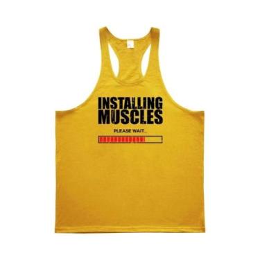 Imagem de Camiseta Sem Mangas De Algodão Respirável Para Homens, Top De Academia