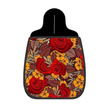 Imagem de Lixeira De Carro Organizador Lixinhocar Rosas Vermelhas Folhas Secas