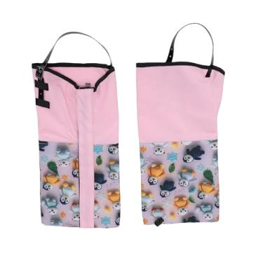 Imagem de Yunir Polainas de Perna, Polainas de Bota à Prova D'água de Tecido Oxford 300D, Protetores de Perna de Tira Antiderrapante de TPU Superior Leve e Ajustável (Estilo de pássaro antártico que não voa)