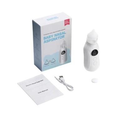 Imagem de Aspirador Nasal Recarregável Para Bebês, Baixo Ruído, 9 Níveis De Sucç