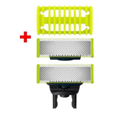 Imagem de 02 Laminas Refil e 01 Pente Para Barbeador Oneblade - Replace One, COR