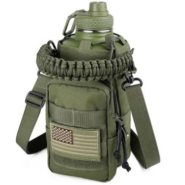 Imagem de Botella DEFUNX 1.9L Aislada de Acero Inoxidable Verde Táctico