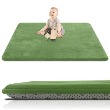 Imagem de Alfombra gruesa para juegos de bebé para suelos, tapete acolchonado de
