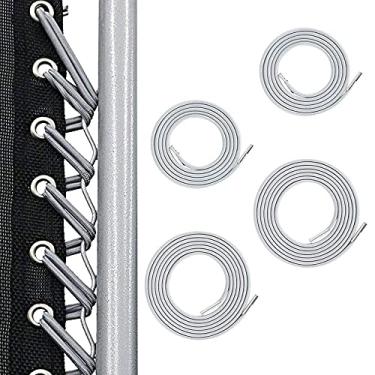 Imagem de 4 peças de cabos reclináveis longos/curtos cabos de substituição para cadeira de convés 4,6/2,2 m corda elástica estável reclinável cordões cordão reclinável ferramenta de reparo de reclinável para