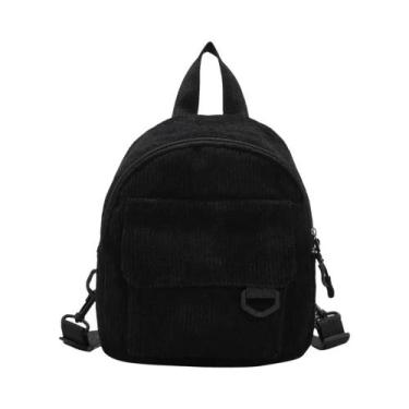Imagem de Mochila Mini De Corduroy Fofa, Versátil Para Maquiagem E Deslocamento,