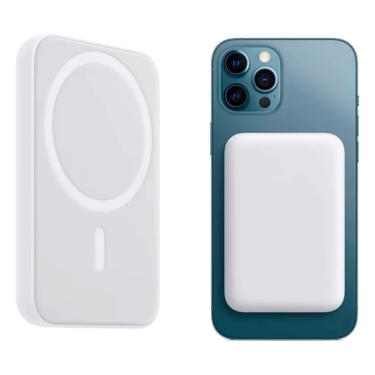 Imagem de Carregador Magnético Sem Fio Com Bateria Extra Para IPH