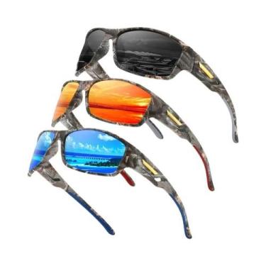 Imagem de Óculos De Sol Esportivos Polarizados Unissex Com Armação Camuflada Mul