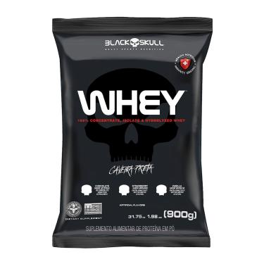 Imagem de WHEY PROTEIN REFIL BLACK SKULL - 900G (WPI, WPC, WPH)