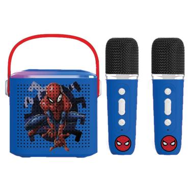 Imagem de Caixa de Som Bluetooth Karaokê Infantil Homem-Aranha